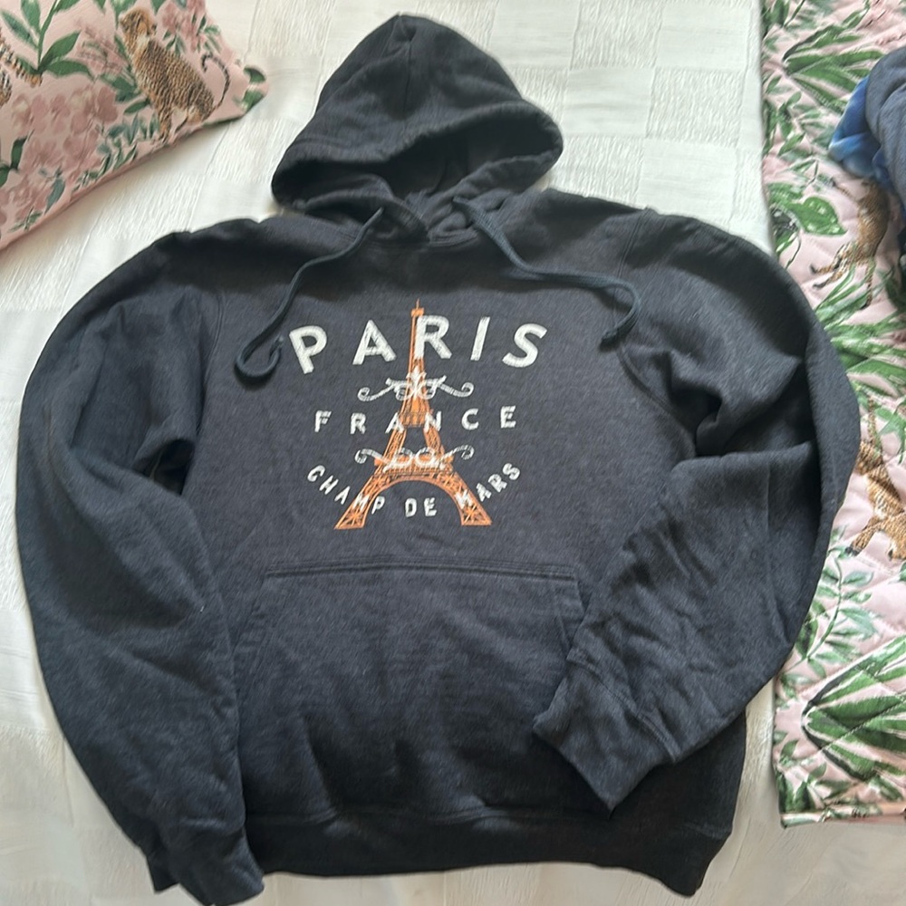 Paris sweatshirt/plain on the back